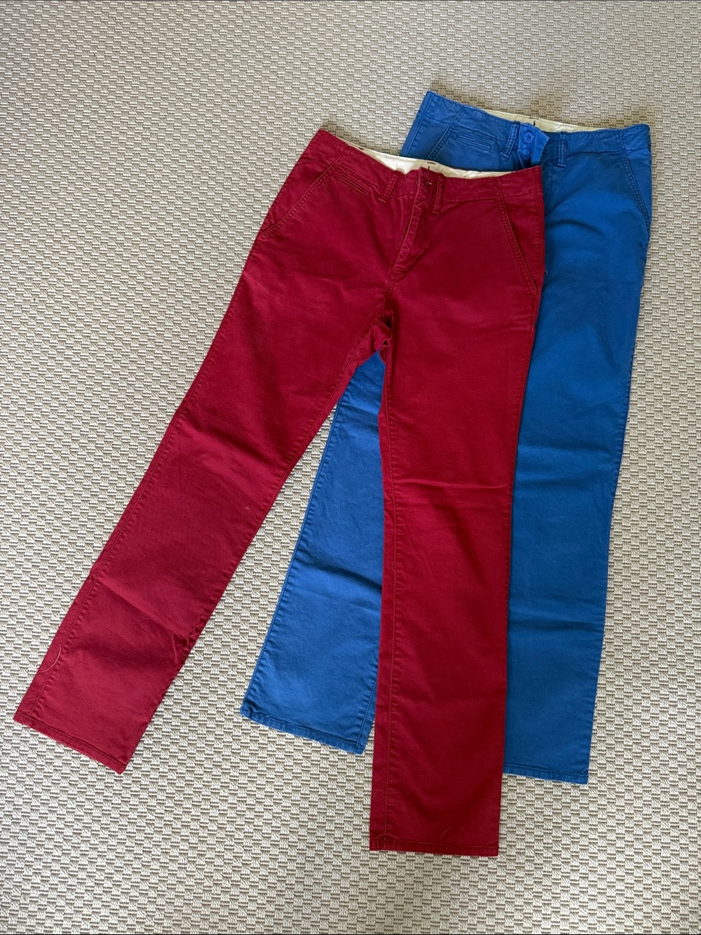 GAP Kids Red & Blue Chino Pants